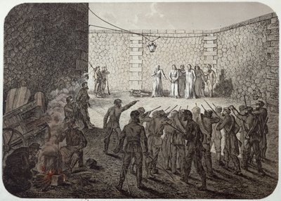 Ejecución de rehenes durante la Comuna, 1871 de French School