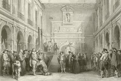 Ejecución de Montmorenci en el Patio del Hotel de Ville, Toulouse, 30 de octubre de 1632 de French School