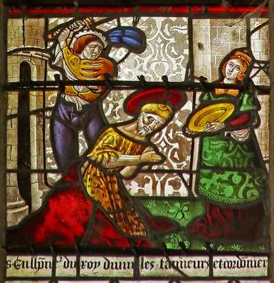 Ejecución de San Juan Bautista: Salomé espera de French School