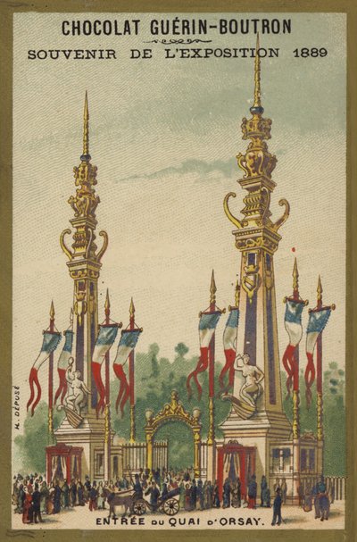 Exposición 1889 - Recuerdo de Chocolate de French School
