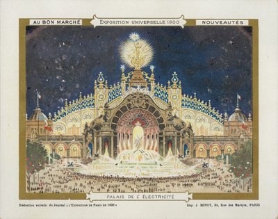 Exposición Universal 1900 Electricidad de French School
