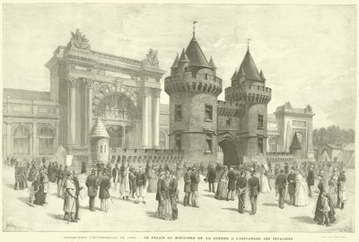 Exposición Universal de 1889, El Palacio del Ministerio de la Guerra en la Esplanada de los Inválidos de French School