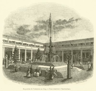 Exposición de la industria en 1849, Patio reservado a la horticultura de French School