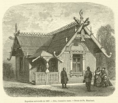 Exposición universal de 1867, Isba, cabaña rusa de French School