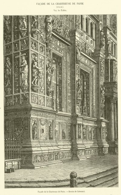 Fachada de la Cartuja de Pavía de French School