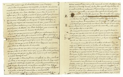 Facsímil del testamento de Luis XVI de Francia de French School