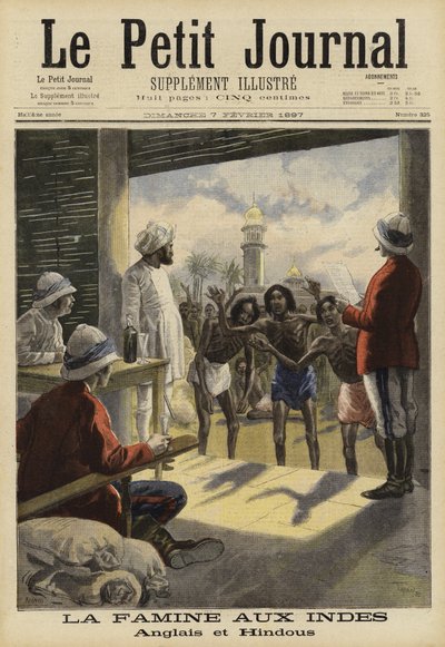 Hambruna en India, 1897 de French School