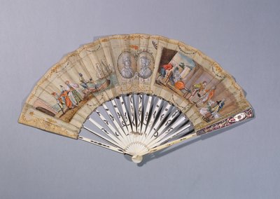 Abanico con ilustraciones de La Condesa de Cagliostro, c.1786 de French School