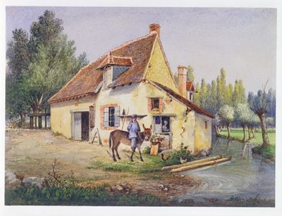 Granja en la región de Epernay, c.1850 de French School