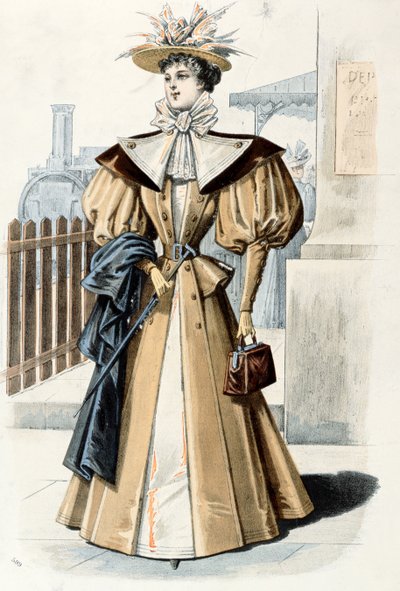 Estilo de moda, 1895 de French School