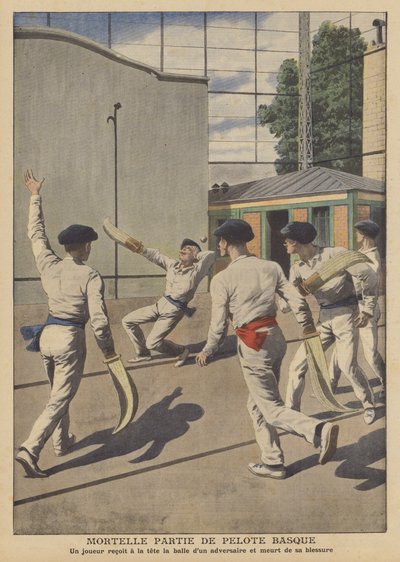 Accidente fatal durante un juego de pelota vasca de French School