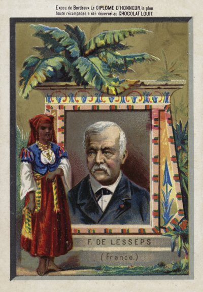 Ferdinand de Lesseps, empresario y constructor de canales francés de French School