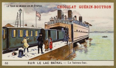 Ferry en el Lago Baikal de French School