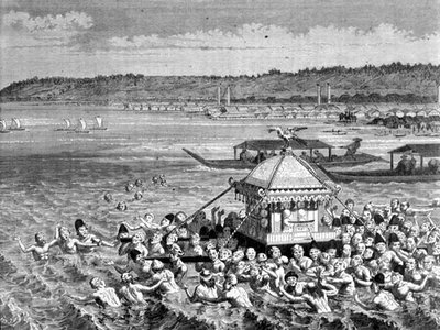 Festival de Gots-Tennoo en la década de 1880 de French School