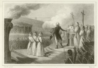Fiesta de la Federación, 14 de julio de 1790 de French School