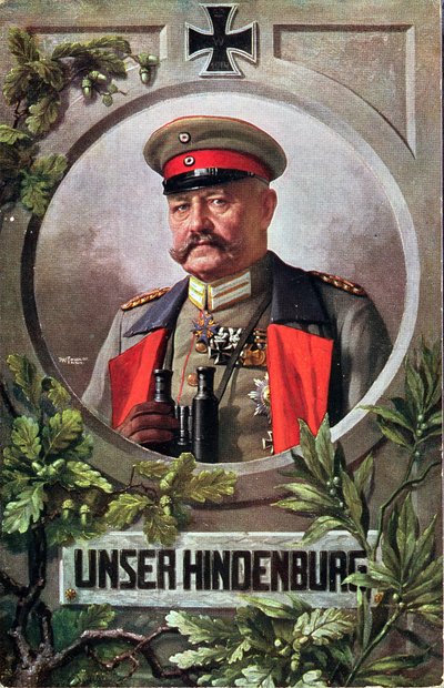 Mariscal de campo Paul von Hindenburg (1847-1934) de French School