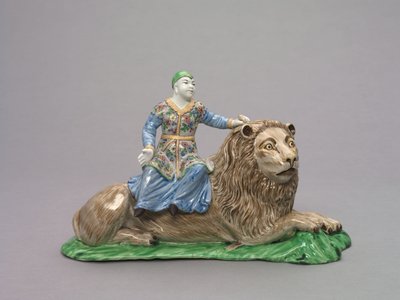 Figura sentada en un león, c.1750 de French School