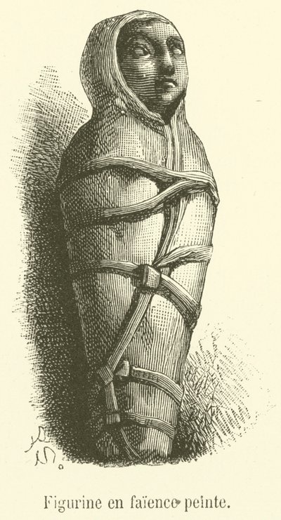 Figurilla de loza pintada de French School