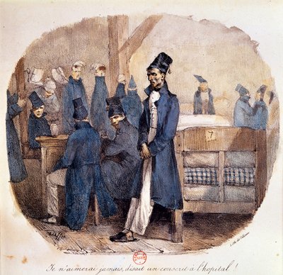Primer Imperio: "Los reclutas en el hospital en 1809" París, B.N. de French School