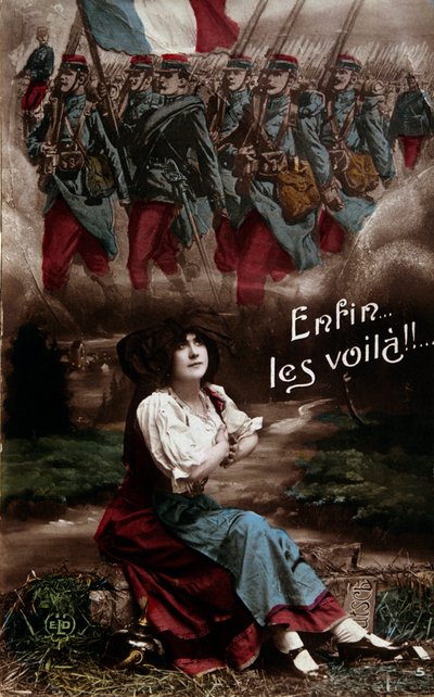 Primera Guerra Mundial: "Por fin están aquí" Un alsaciano ansioso por ver llegar a los soldados del ejército francés de French School