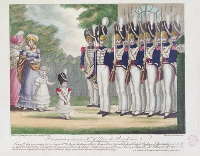 Primeras armas del Duque de Burdeos, en Bagatelle, 29 de septiembre de 1822, 1822 de French School