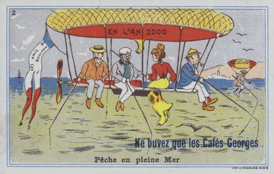 Pescando en globo de French School