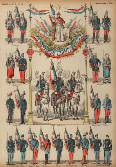 Banderas del ejército francés de French School