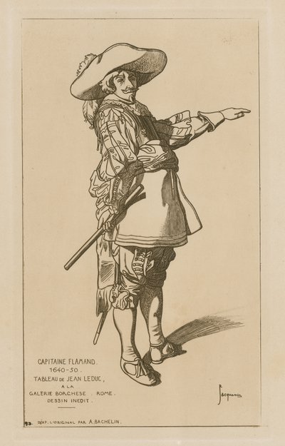Capitán flamenco, 1640-50 de French School