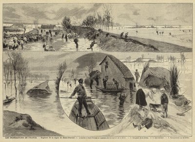 Inundaciones en Francia, 1897 de French School