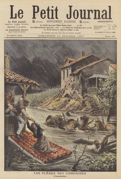 Inundaciones en el sur de Francia de French School