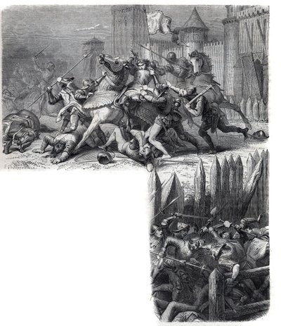 Florencia entra en rebelión (la guerra de los “Ocho Santos”) contra el regreso del Santo Sede a Roma. Papa Gregorio XI Pierre Roger de Beaufort de French School