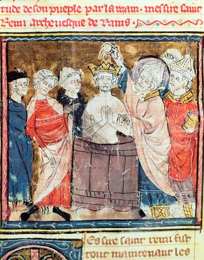 Fol.11r San Remigio, Obispo de Reims de French School