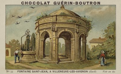 Fuente Saint-Jean, en Villeneuve-les-Avignon, Gard de French School