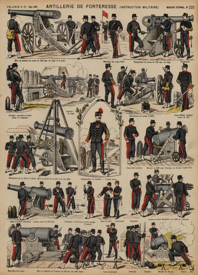 Artillería de fortaleza del ejército francés de French School