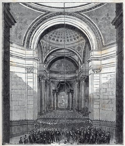 Péndulo de Foucault - Péndulo de Foucault en el Panteón, París de French School
