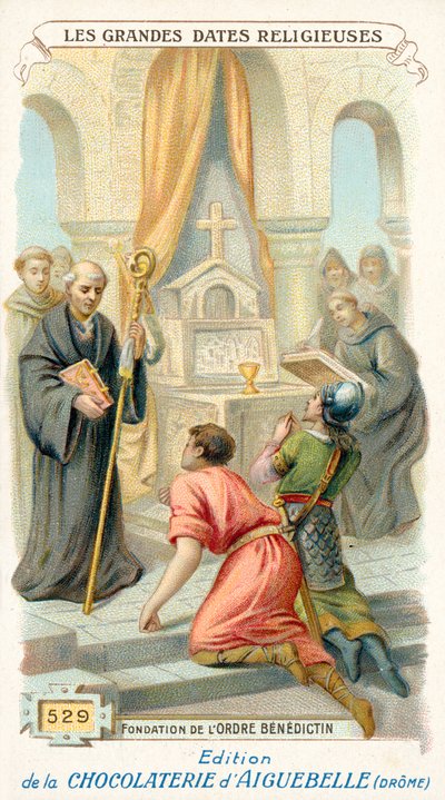 Fundación de la Orden Benedictina, 529 de French School