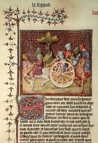 Lancelot, el Caballero de la Carreta, 1344 de French School