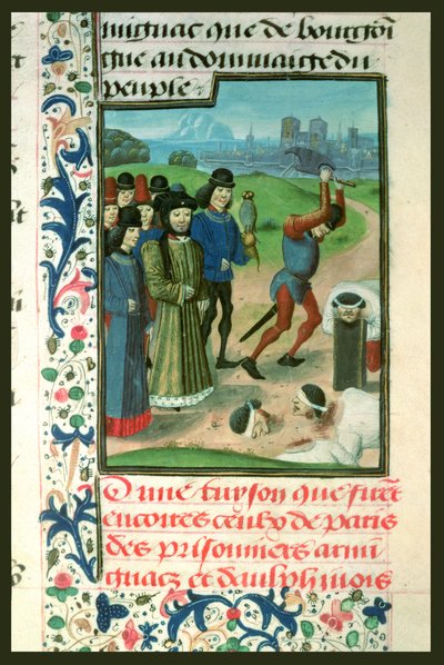 Ejecución de los prisioneros, 1418 de French School