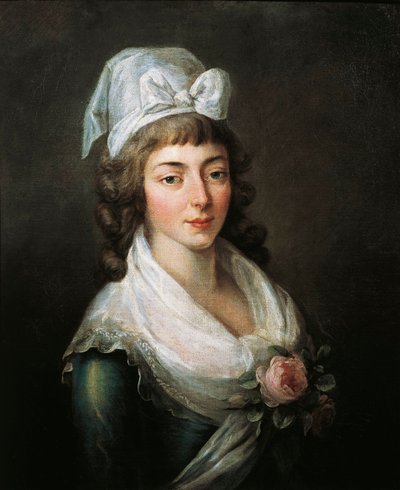 Francia, París, Versalles, Retrato de Madame Roland (Marie-Jean Roland de la Platiere) de French School