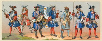 Francia, Traje de los siglos XVII-XVIII de French School
