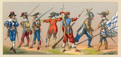 Francia, Traje de los siglos XVII-XVIII de French School
