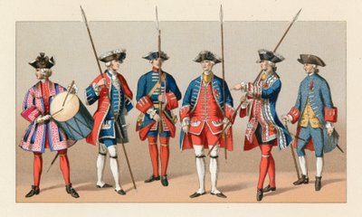Traje del siglo XVIII de Francia de French School