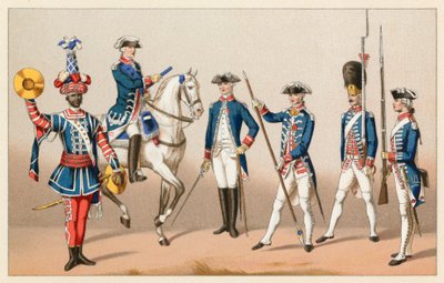 Traje del siglo XVIII de Francia de French School