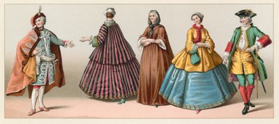 Francia Traje del Siglo XVIII de French School