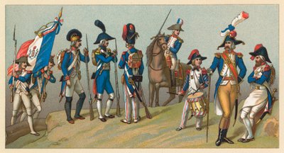Traje del siglo XVIII en Francia de French School