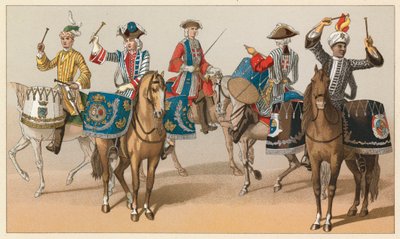 Traje del siglo XVIII en Francia de French School