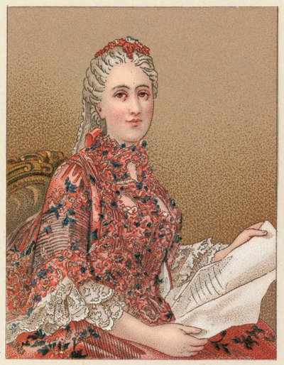 Traje del siglo XVIII en Francia de French School