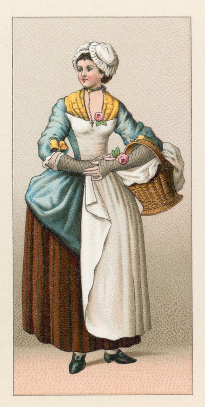Traje del siglo XVIII de Francia de French School
