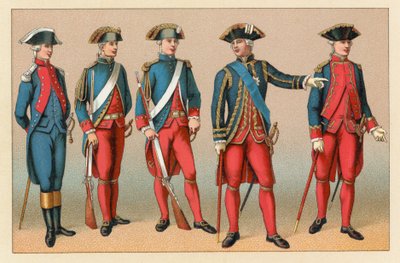 Traje del siglo XVIII en Francia de French School