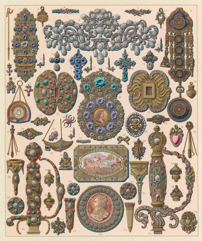 Francia, traje del siglo XVIII de French School